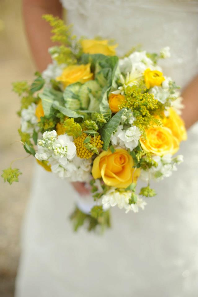 NM Flower Company Yellow and White Bouquet