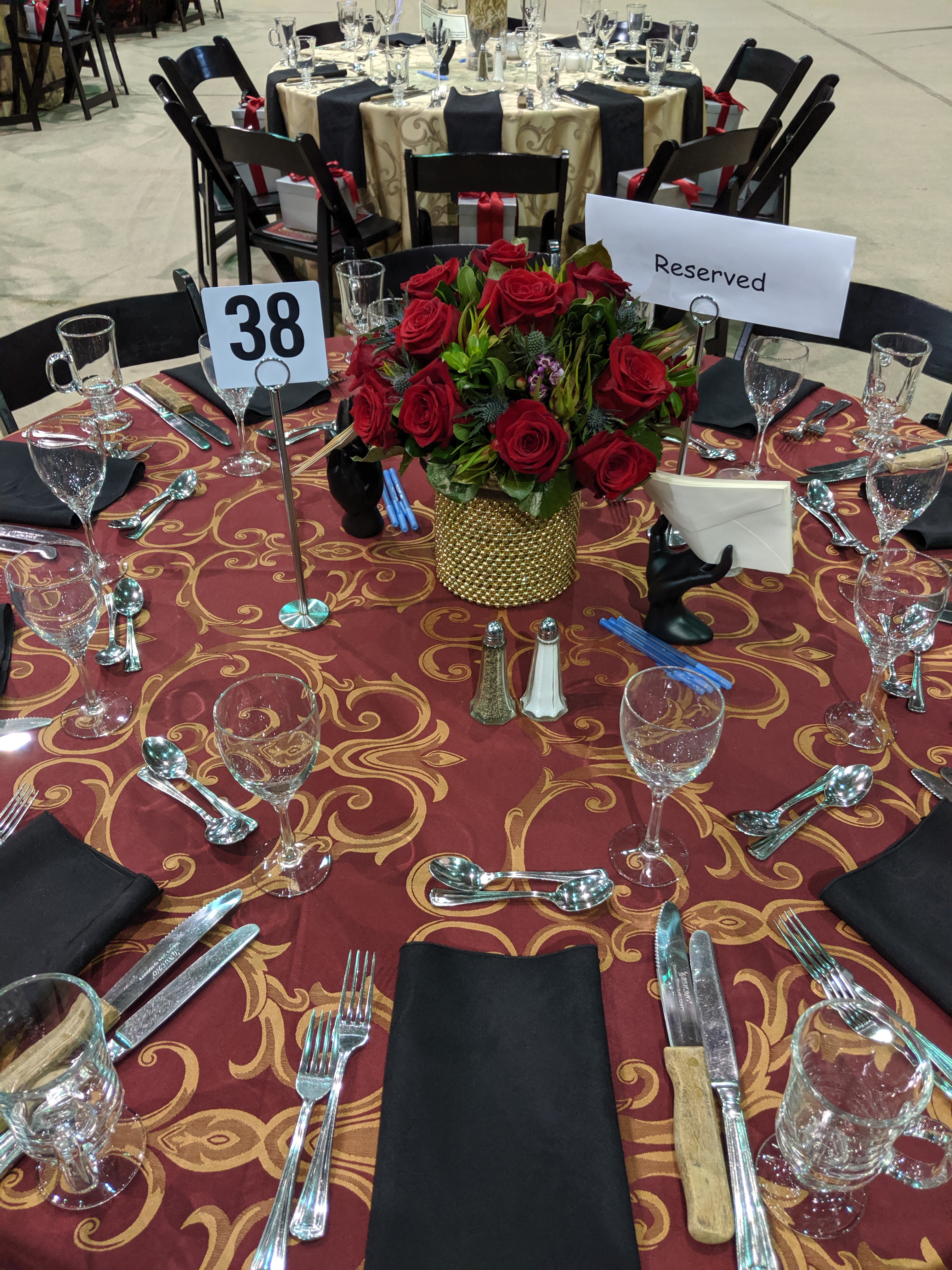 Gala Fundraising Flowers and Centerpieces