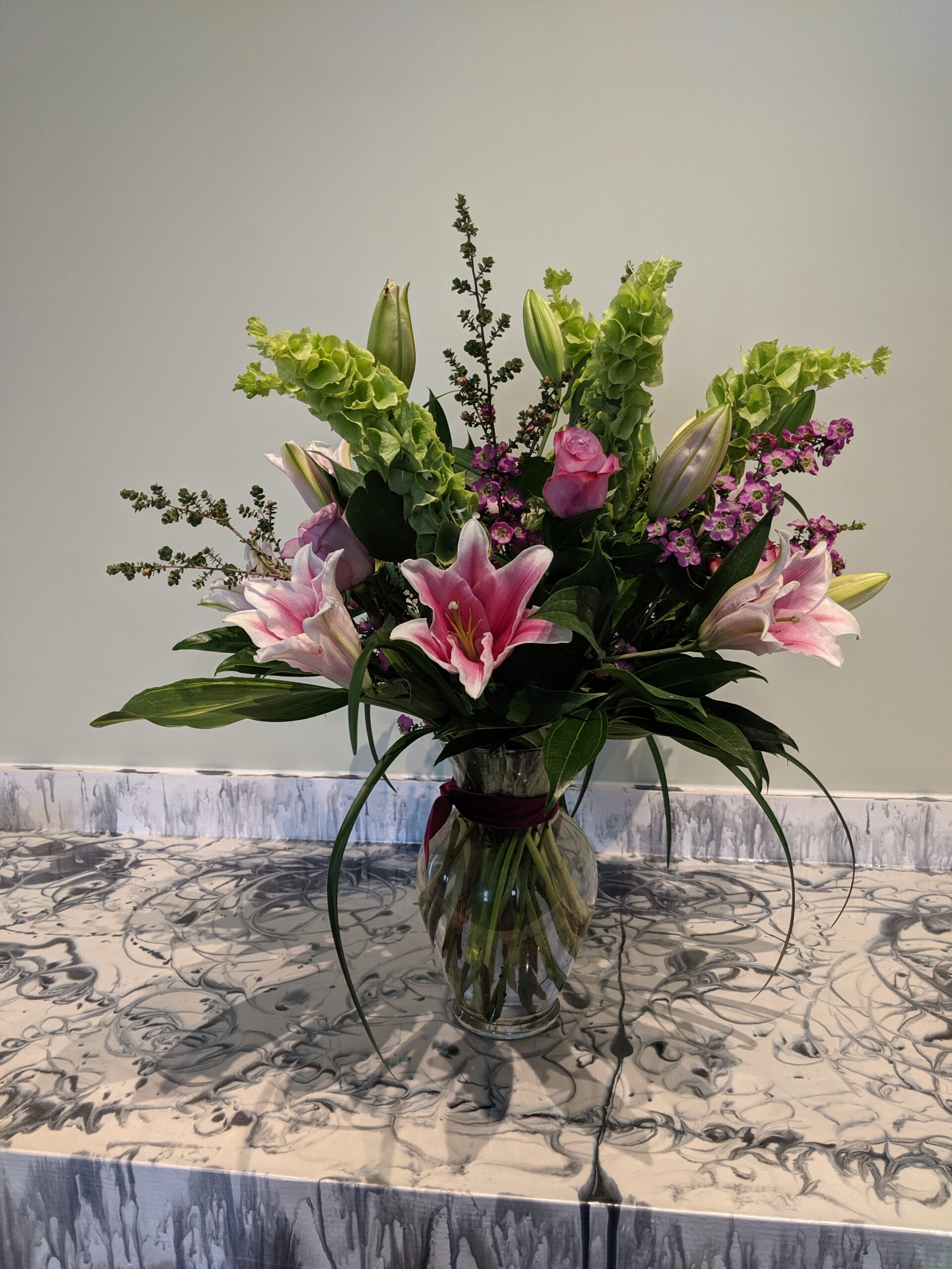 Mixed Flower Arrangement with Lilies Bernalillo NM