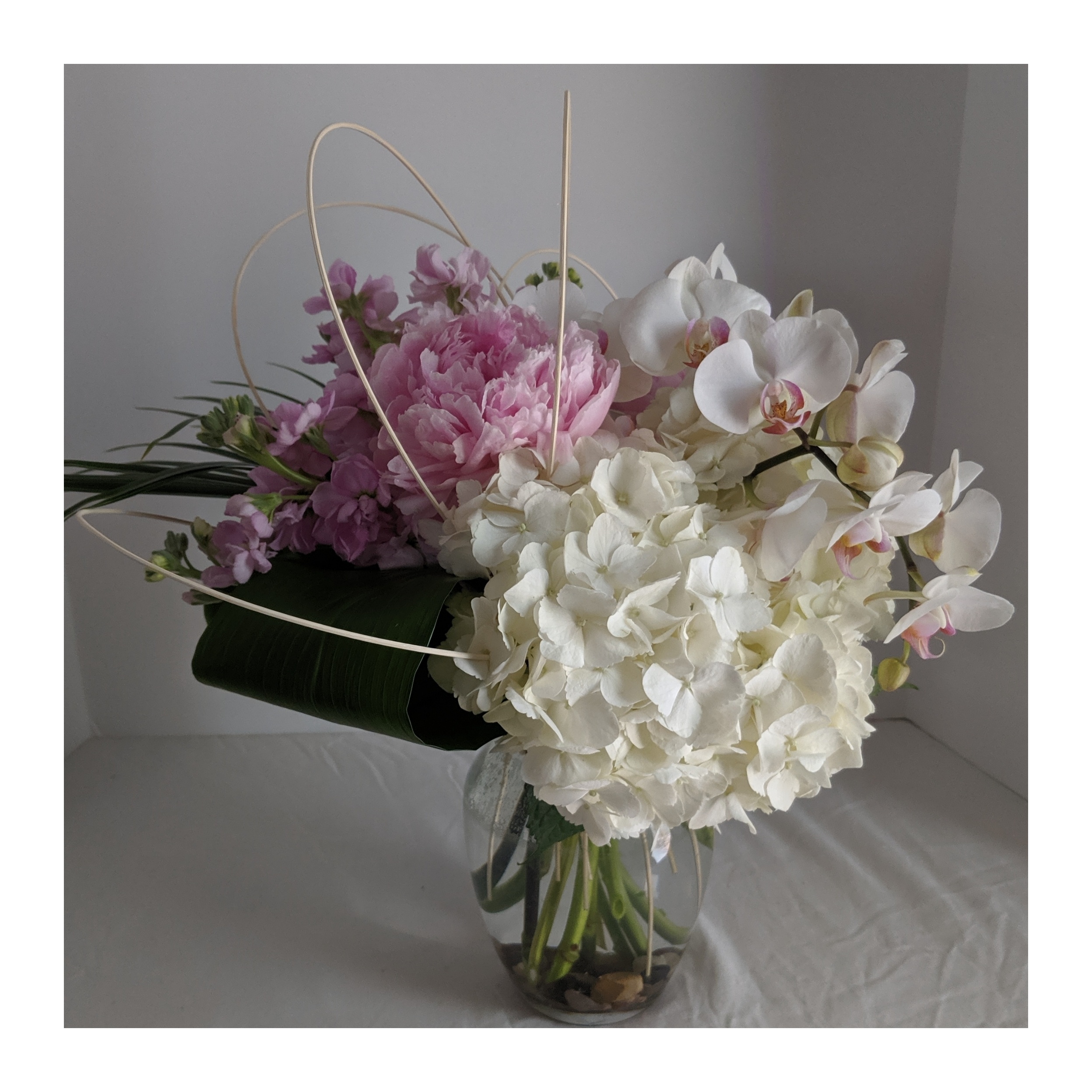 Peony Hydrangea Floral Arrangements in Rio Rancho NM