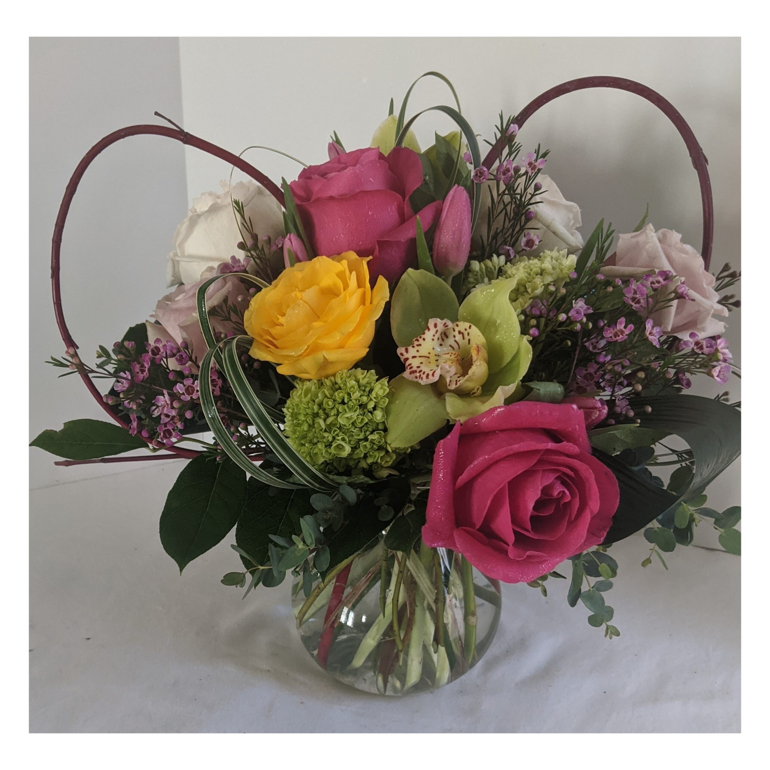 Roses and Orchids Bouquet 87124