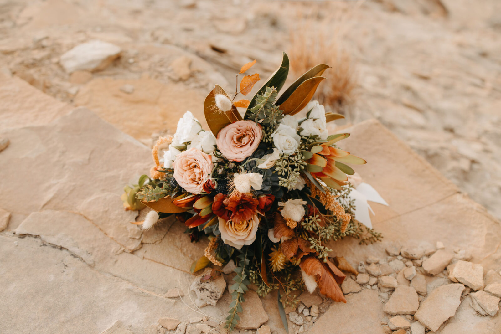 NM Desert theme wedding bouquet