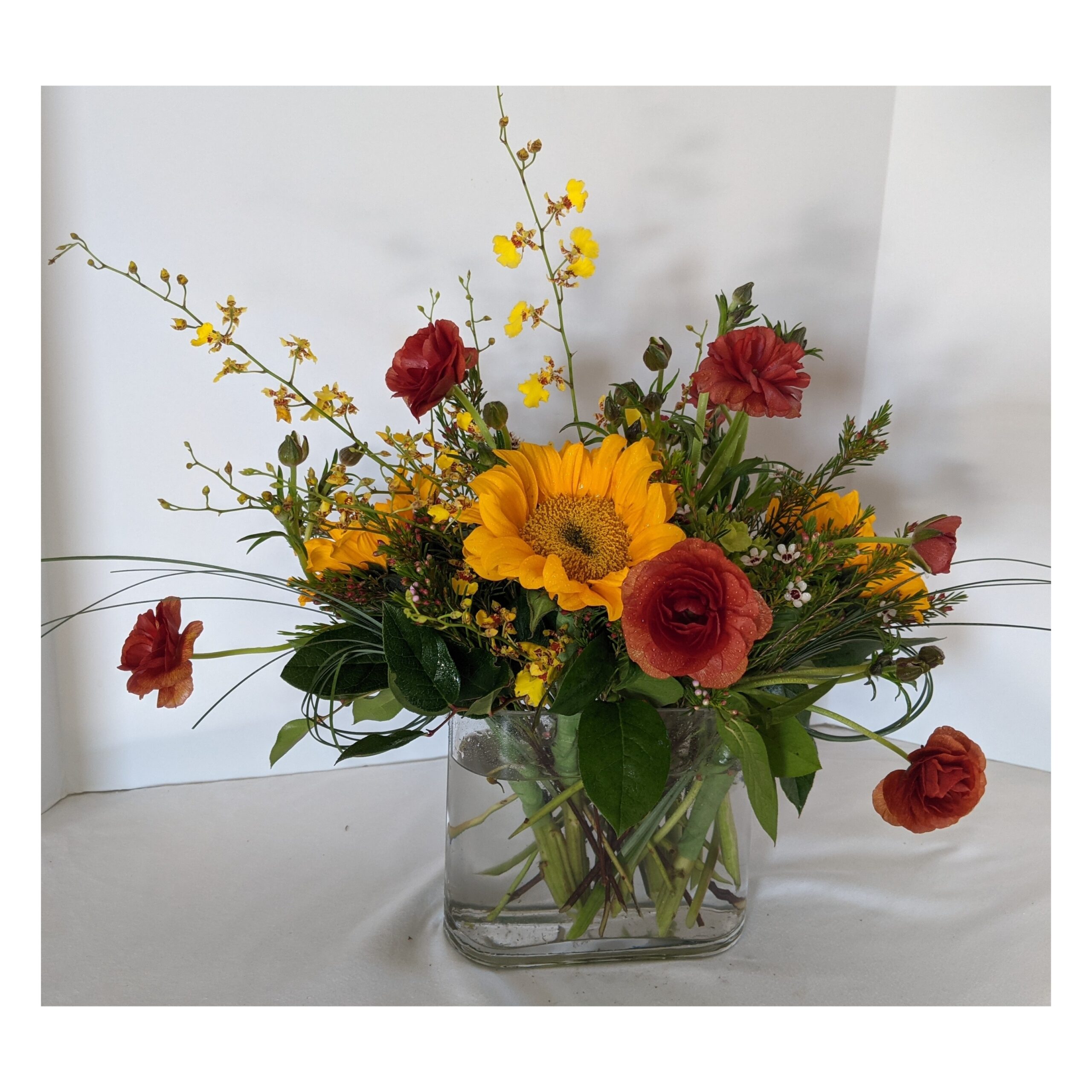 Sunflowers and Ranuculus Floral Arrangement Bernalillo 87004